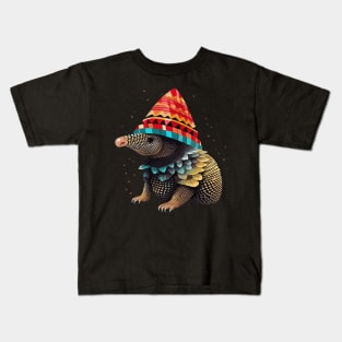 Armadillo Christmas Kids T-Shirt